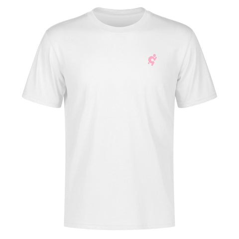 Mens 100% Cotton T-Shirt - Pink Logo - Mr.Shit