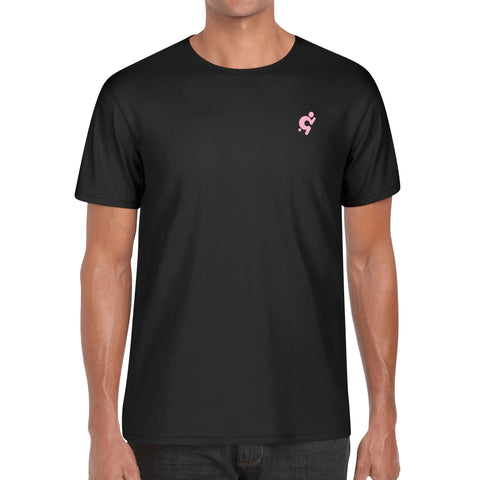 Mens 100% Cotton T-Shirt - Pink Logo - Mr.Shit