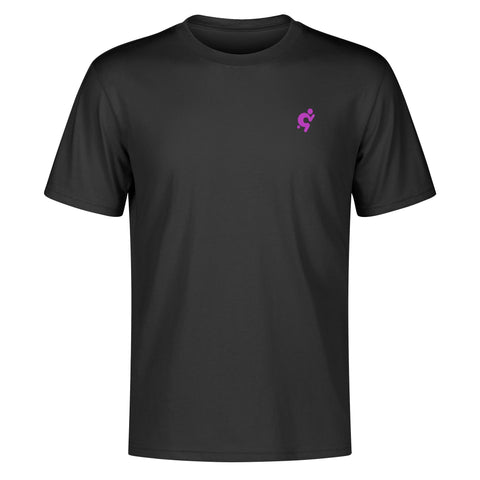 Mens 100% Cotton T-Shirt - Purple Logo - Mr.Shit