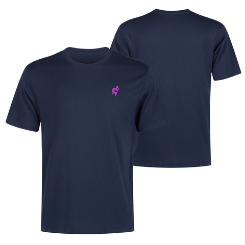 Mens 100% Cotton T-Shirt - Purple Logo - Mr.Shit