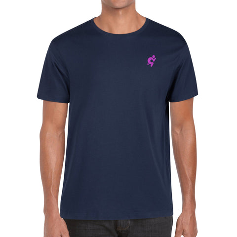 Mens 100% Cotton T-Shirt - Purple Logo - Mr.Shit