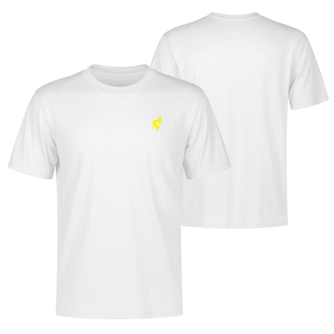 Mens 100% Cotton T-Shirt - Yellow Logo - Mr.Shit