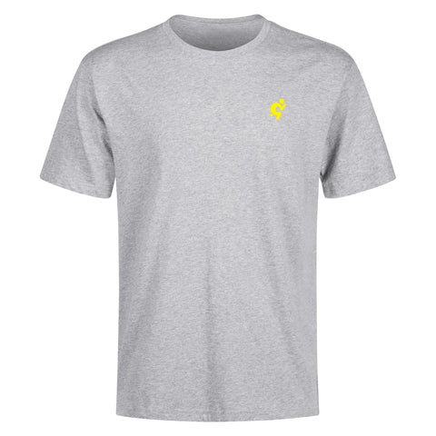 Mens 100% Cotton T-Shirt - Yellow Logo - Mr.Shit