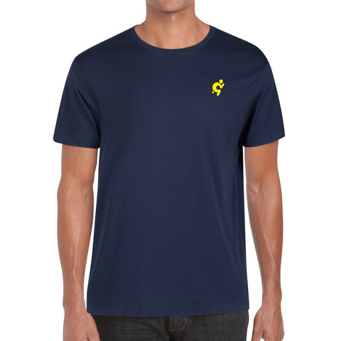 Mens 100% Cotton T-Shirt - Yellow Logo - Mr.Shit