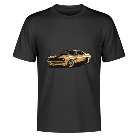 Mens 100% Cotton - Yellow Camaro - Mr.Shit