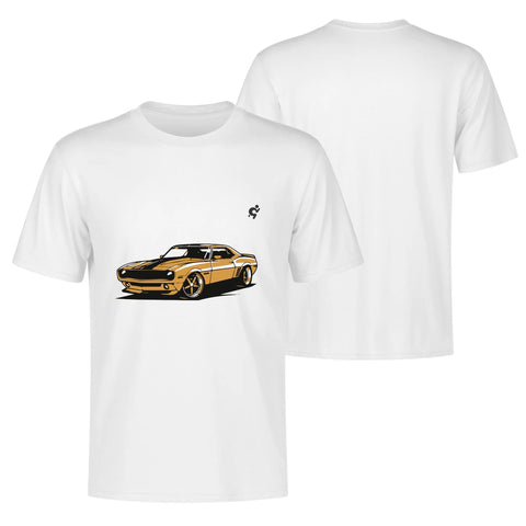 Mens 100% Cotton - Yellow Camaro - Mr.Shit