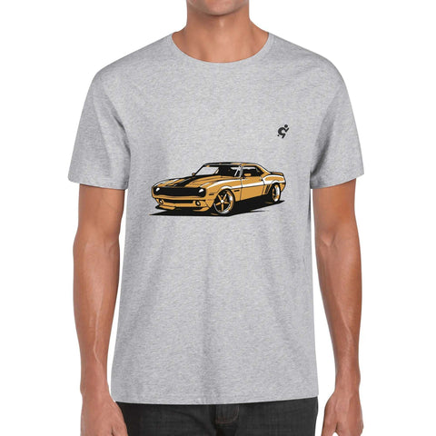 Mens 100% Cotton - Yellow Camaro - Mr.Shit