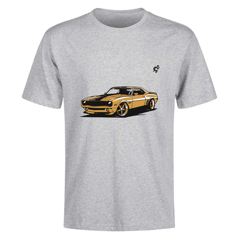 Mens 100% Cotton - Yellow Camaro - Mr.Shit
