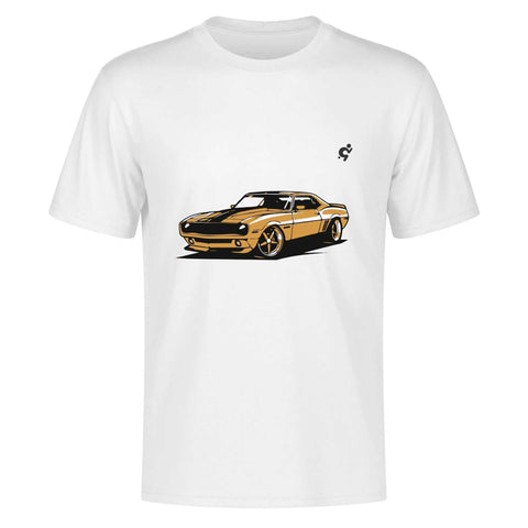 Mens 100% Cotton - Yellow Camaro - Mr.Shit