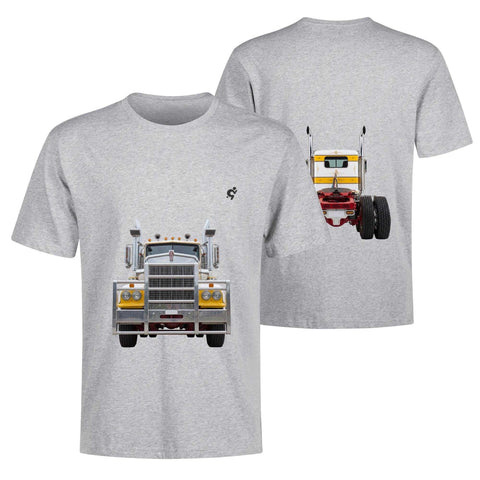 Mens 100% Cotton - Yellow Truck F/B - Mr.Shit