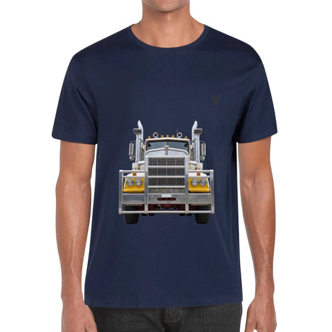 Mens 100% Cotton - Yellow Truck F/B - Mr.Shit