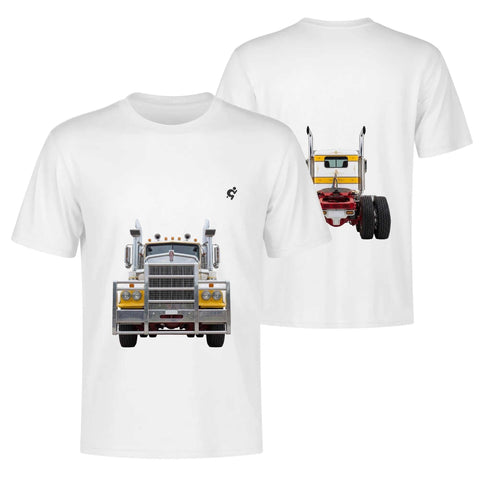 Mens 100% Cotton - Yellow Truck F/B - Mr.Shit