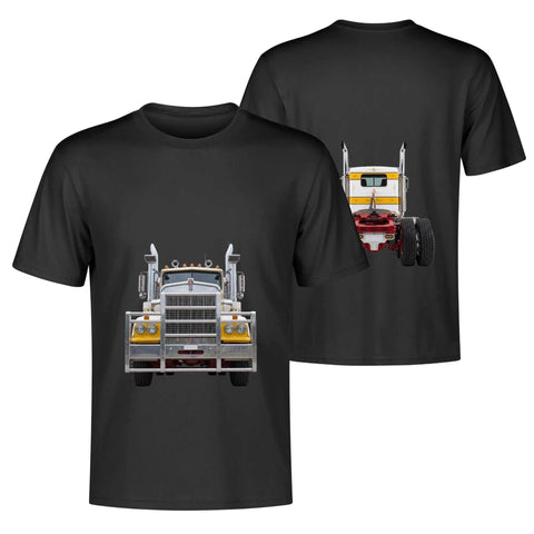 Mens 100% Cotton - Yellow Truck F/B - Mr.Shit