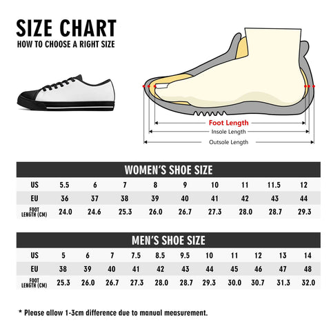 Mens Classic Low Top Canvas Shoes - Mr.Shit