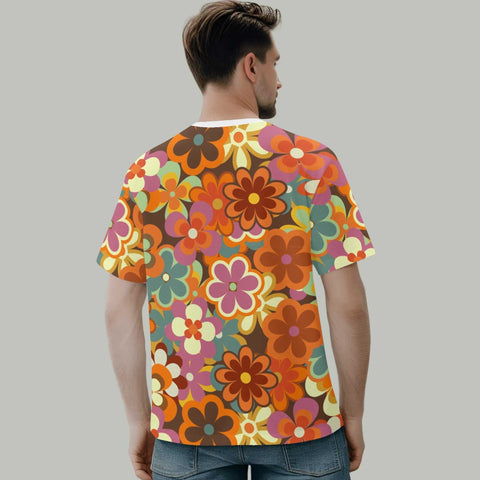 Men's T-shirt - Hippy Flowers - Mr.Shit