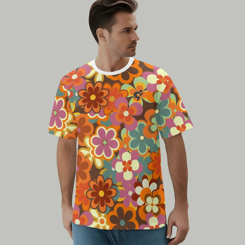 Men's T-shirt - Hippy Flowers - Mr.Shit