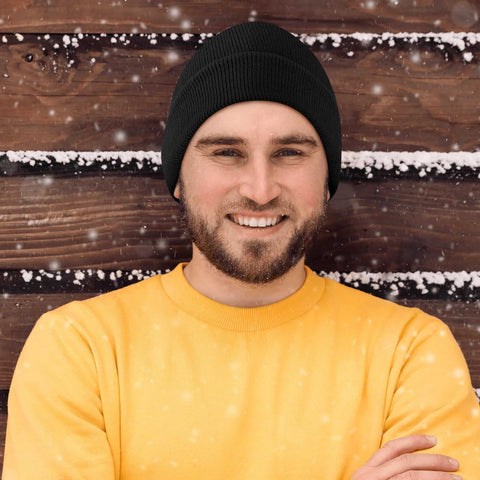 Mr S Knit Beanies - Logo with Text on Front - Mr.Shit