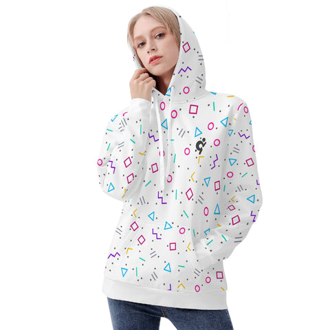 Womens Hoodie - 90s Pattern - Mr.Shit