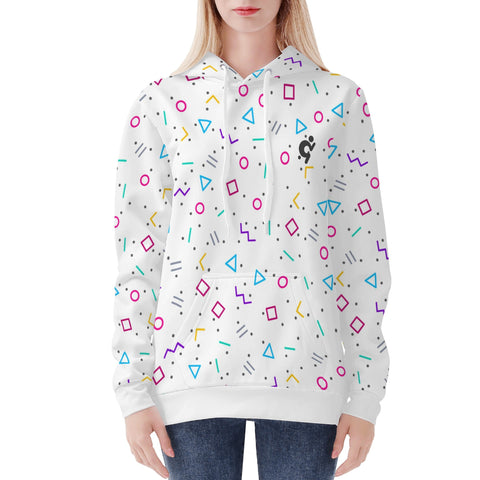 Womens Hoodie - 90s Pattern - Mr.Shit