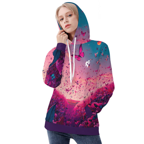 Womens Hoodie - Butterflies - Mr.Shit