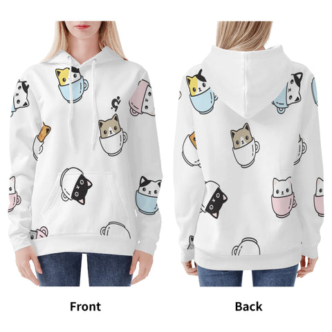 Womens Hoodie - Cats 2 - Mr.Shit