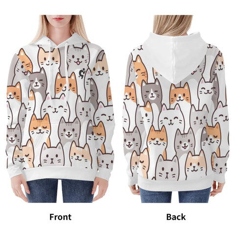 Womens Hoodie - Cats - Mr.Shit