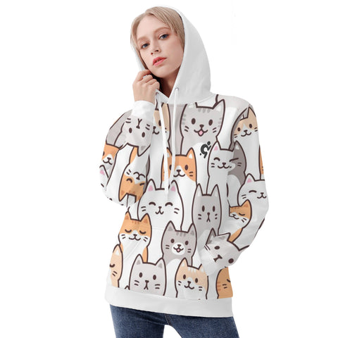 Womens Hoodie - Cats - Mr.Shit