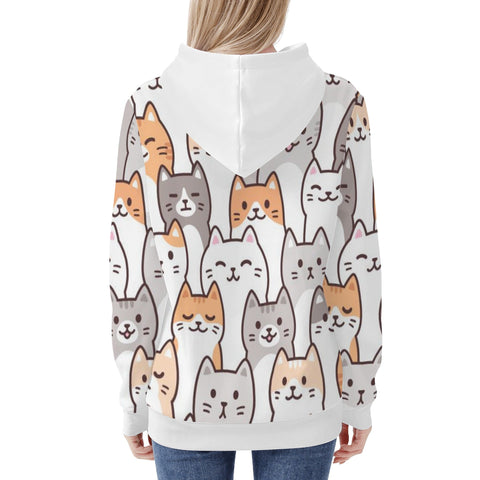 Womens Hoodie - Cats - Mr.Shit