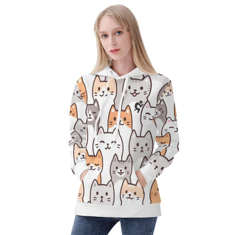 Womens Hoodie - Cats - Mr.Shit