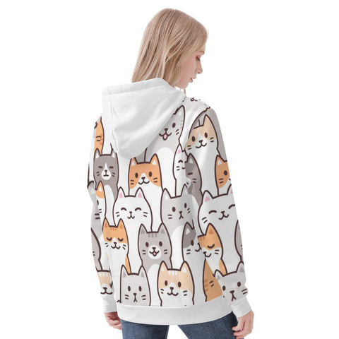 Womens Hoodie - Cats - Mr.Shit