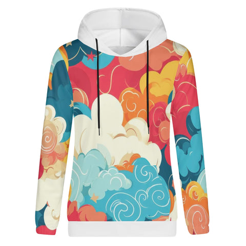 Womens Hoodie - Clouds - Mr.Shit