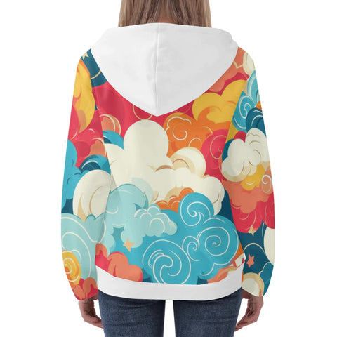 Womens Hoodie - Clouds - Mr.Shit