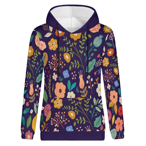 Womens Hoodie - Floral 2 - Mr.Shit