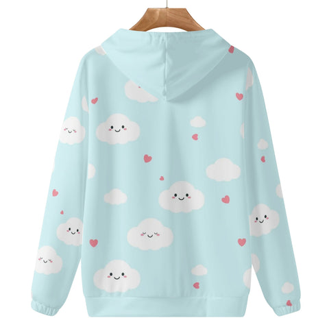 Womens Hoodie - Happy Clouds - Mr.Shit