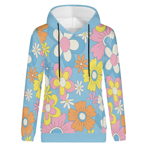 Womens Hoodie - Hippy Floral - Mr.Shit