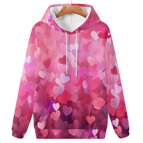 Womens Hoodie - Love Hearts - Mr.Shit