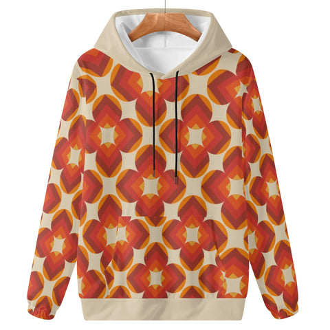 Womens Hoodie - Orange Retro 11 - Mr.Shit