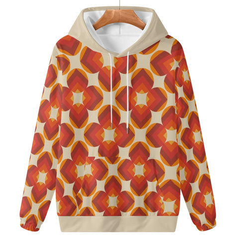 Womens Hoodie - Orange Retro 11 - Mr.Shit