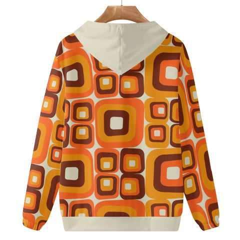 Womens Hoodie - Orange Retro - Mr.Shit