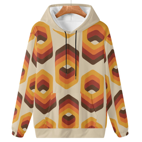 Womens Hoodie - Orange Retro 13 - Mr.Shit