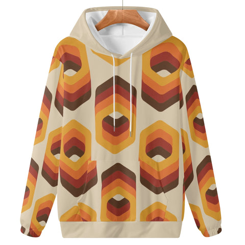 Womens Hoodie - Orange Retro 13 - Mr.Shit