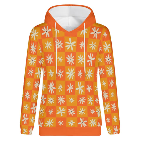 Womens Hoodie - Orange Retro 2 - Mr.Shit