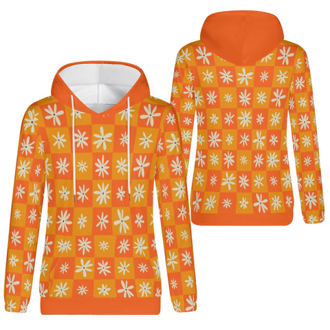 Womens Hoodie - Orange Retro 2 - Mr.Shit