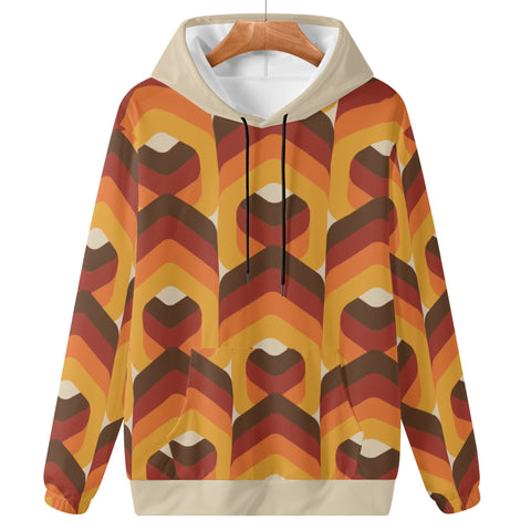 Womens Hoodie - Orange Retro 3 - Mr.Shit