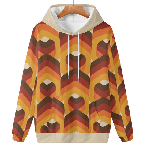 Womens Hoodie - Orange Retro 3 - Mr.Shit