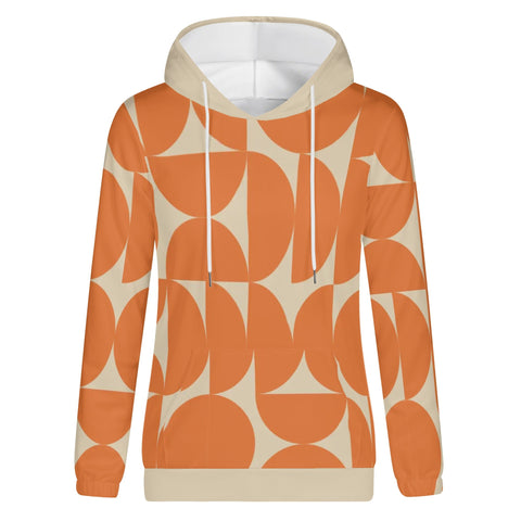 Womens Hoodie - Orange Retro 5 - Mr.Shit