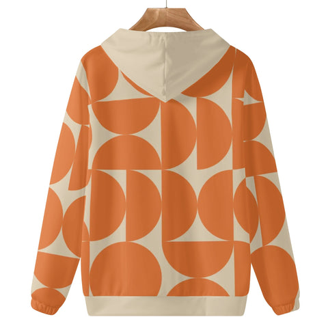 Womens Hoodie - Orange Retro 5 - Mr.Shit