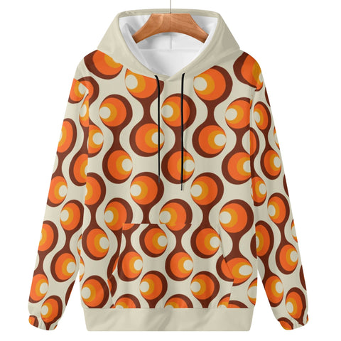 Womens Hoodie - Orange Retro 6 - Mr.Shit