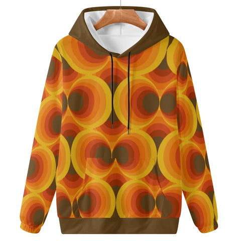 Womens Hoodie - Orange Retro 7 - Mr.Shit