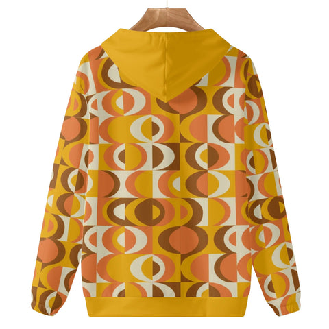 Womens Hoodie - Orange Retro 8 - Mr.Shit